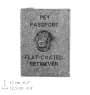 Flat coated retriever - Dog passport case, document case, gift for the traveller from the Art-Dog brand
