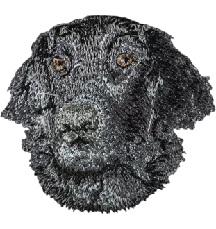 Retriever płaskowłosy pies haftowany Art-Dog