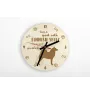Finnish Spitz, Finnish Hunting Dog, Finnish Spets - clock with dog, wooden clock with engraving, personalised clock by Art-Dog