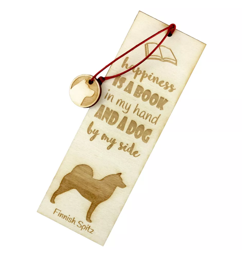 Finnish Spitz, Finnish Hunting Dog, Finnish Spets - dog bookmark, personalized bookmark, dog gadget for Art-Dog brand readers