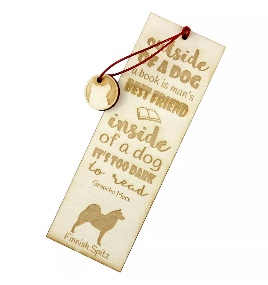Szpic fiński zakładka do ksiązki outside Art-Dog