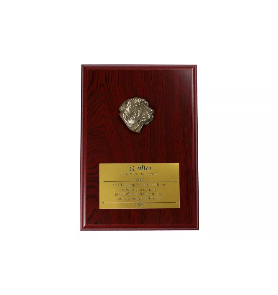 Fila Brasileiro - bas-relief of a dog, small decoration, realistic plaque with the Art-Dog brand