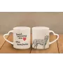 Fila Brasileiro - cup with a dog, adorable cup with a heart-shaped handle, universal gift from the Art-Dog brand