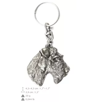 Fox-terrier à poil dur - Pendentif chien argenté, décoration de sac à main, pendentif sac à dos par la marque Art-Dog