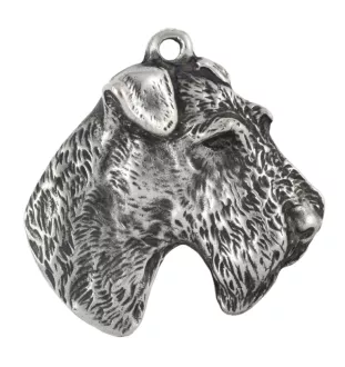 Fox-terrier à poil dur - Pendentif chien argenté, décoration de sac à main, pendentif sac à dos par la marque Art-Dog