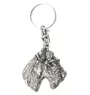 Fox-terrier à poil dur - Pendentif argenté avec un chien dans une boîte décorative, décoration de sac à main, pendentif de sac à dos par la marque Art-Dog