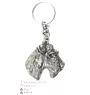 Fox-terrier à poil dur - Pendentif argenté avec un chien dans une boîte décorative, décoration de sac à main, pendentif de sac à dos par la marque Art-Dog