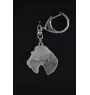Fox Terrier Wire - Silver-plated key ring with a dog in a gift box, handbag decoration, backpack pendant by Art-Dog brand
