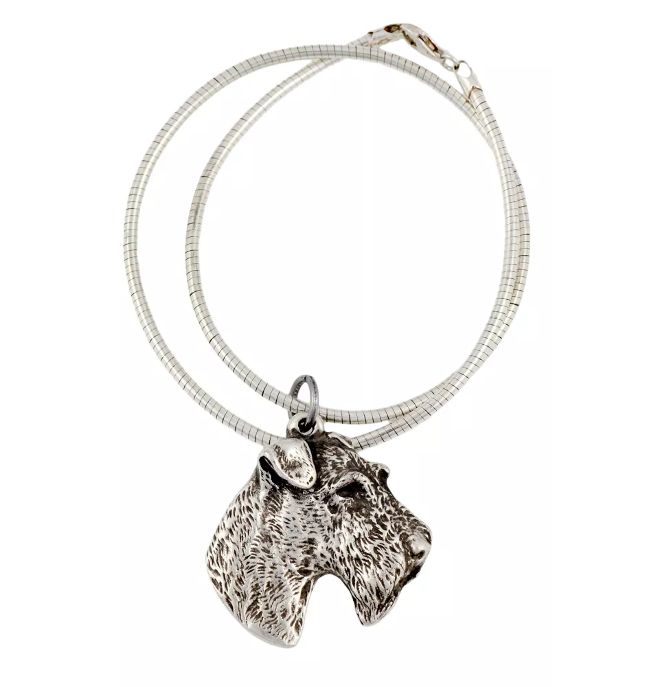 Fox-terrier à poil dur - Collier pour chien, bijoux uniques pour les fans de chiens, pendentif vipère unique de la marque Art-Dog
