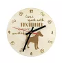 Fox Terrier Glatthaar, Foxterrier - Uhr mit Hund, Holzuhr mit Gravur, personalisierte Uhr von Art-Dog