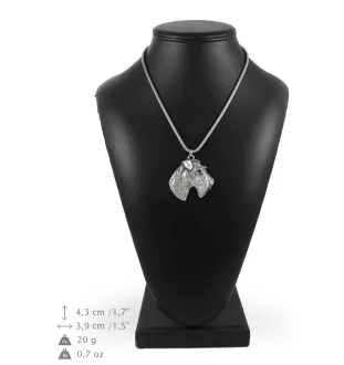 Fox-terrier à poil dur - Collier pour chien, bijoux uniques pour les fans de chiens, pendentif vipère unique de la marque Art-Dog