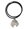 Fox-terrier à poil dur - Collier de chien dans une boîte cadeau, médaillon argenté pour fan de chien, pendentif remarquable de la marque Art-Dog