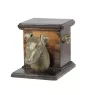 Fox Terrier Smooth - urn for dog ashes with a statuette, elegant urn for a dog, unique urn with a bust of a dog by Art-Dog brand