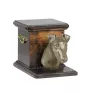 Fox Terrier Smooth - urn for dog ashes with a statuette, elegant urn for a dog, unique urn with a bust of a dog by Art-Dog brand