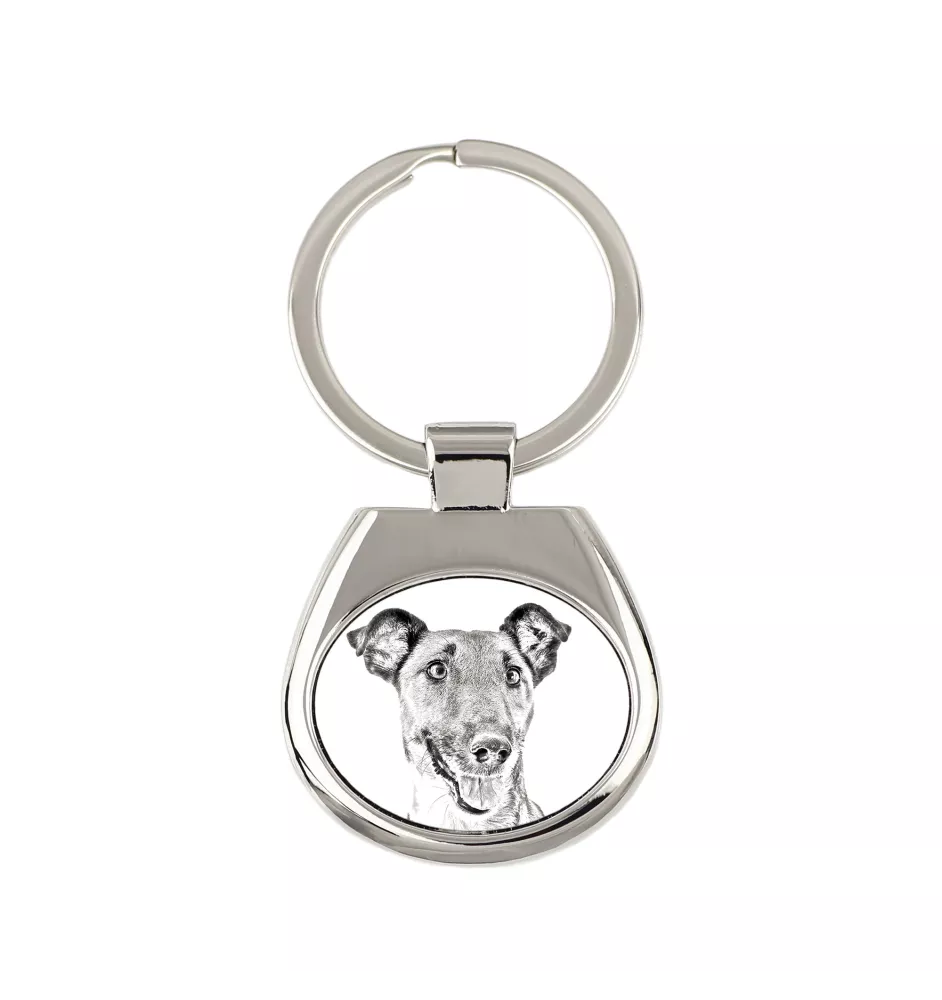 Fox Terrier Glatthaar, Foxterrier - Schlüsselanhänger mit Hund, Anhänger mit Aufdruck, personalisierter Anhänger der Marke Art-Dog