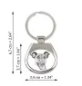 Fox Terrier Smooth - keychain with a dog, keychain with a print, personalized pendant from the Art-Dog brand