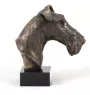 Fox Terrier Drahthaar, Foxterrier - Hundestatue, Büste auf Steinsockel, Skulptur, Trophäe für Hundeausstellung der Marke Art-Dog
