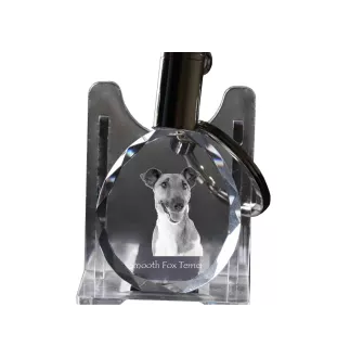 Fox Terrier Glatthaar, Foxterrier - Anhänger mit einem Foto eines Hundes, Schlüsselanhänger aus Kristall in einer Geschenkbox, ein einzigartiges Geschenk von Art-Dog
