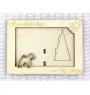 Fox Terrier Wire - Photo frame, engraved wooden frame, a lovely gadget for the dog lover by Art-Dog