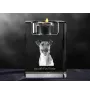 Fox Terrier Smooth - Candle holder with dog photo, crystal tealight holder, personalised gift by Art-Dog brand