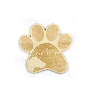 Fox Terrier Wire - Mug coaster, engraved coaster with dog, gift for dog lover by Art-Dog brand