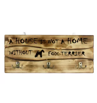 Foksterier szorstkowłosy wieszak drewniany Art-Dog