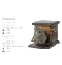 Fox-terrier à poil dur - urne pour les cendres d'un chien avec une statuette, une urne élégante pour chien, une urne exceptionnelle avec un buste de chien de la marque Art-Dog
