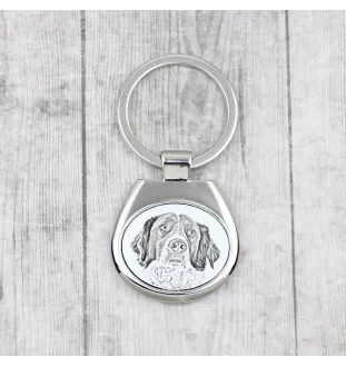 Französischer Spaniel, Epagneul Français - Schlüsselanhänger mit Hund, Anhänger mit Aufdruck, personalisierter Anhänger der Marke Art-Dog