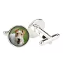 Fox Terrier Drahthaar, Foxterrier - Manschettenknöpfe, Hemdverzierung, Hemdanhänger der Marke Art-Dog
