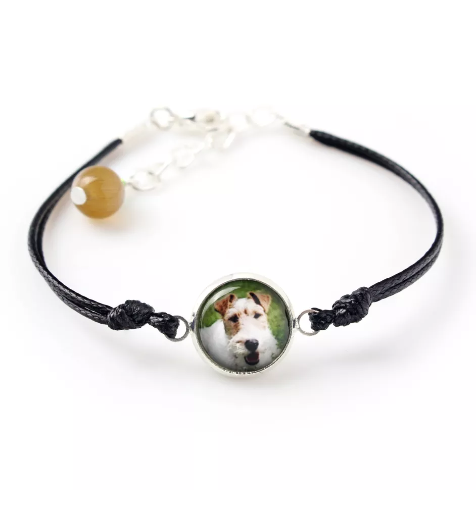 Fox Terrier Wire - bracelet with your photo handmade, unique jewelry from the Art-Dog brand