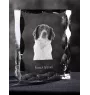 Spaniel francuski ramka kryształowa z psem Art-Dog