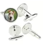 Fox Terrier Wire - cufflinks in a box, handmade jewelry, product of the Art-Dog brand