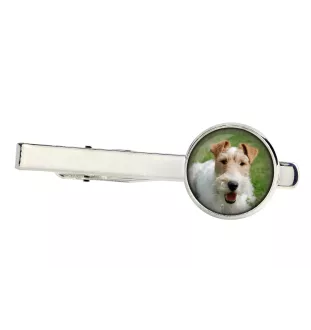Fox-terrier à poil dur - Boutons de manchette et cravate avec votre photo, accessoire de costume, bijoux pour hommes de la marque Art-Dog.