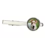 Fox Terrier Drahthaar, Foxterrier Ärmelknöpfe und Krawatte mit Ihrem Foto, Anzugaccessoire, Herrenschmuck der Marke Art-Dog