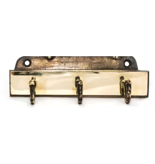 Fox Terrier Smooth - key holder with a dog, brass handle for dog accessories, an elegant decoration for the hallway from the Art-Dog brand.