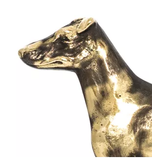 Fox Terrier Glatthaar, Foxterrier - Schlüsselhalter mit Hund, Messinggriff für Hundezubehör, elegante Dekoration für den Flur der Marke Art-Dog