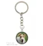 Fox-terrier à poil dur - porte-clés dans une boîte, photo personnelle, porte-clés de la marque Art-Dog