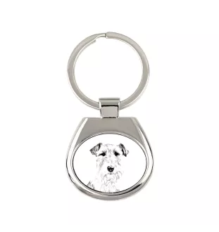 Fox Terrier Drahthaar, Foxterrier - Schlüsselanhänger mit Hund, Anhänger mit Aufdruck, personalisierter Anhänger der Marke Art-Dog