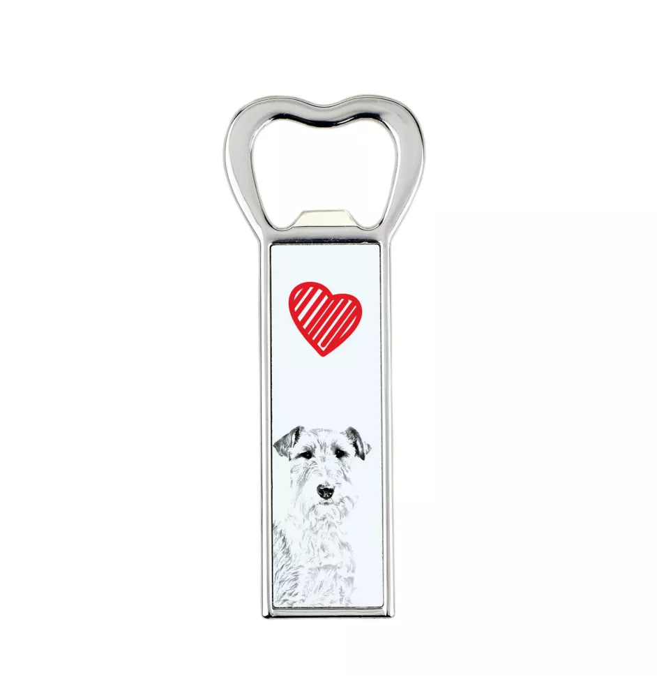 Fox-terrier à poil dur - ouvre-bouteille avec chien, ouvre-bouteille personnalisé pour réfrigérateur, cadeau unique pour homme de la marque Art-Dog