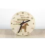 Fox Terrier Smooth - clock with a dog, wooden clock, wall clock for dog lovers, clock for desk and shelf, Art-Dog