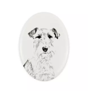 Foksterier szorstkowłosy płyta nagrobna ze zdjęciem psa Art-Dog