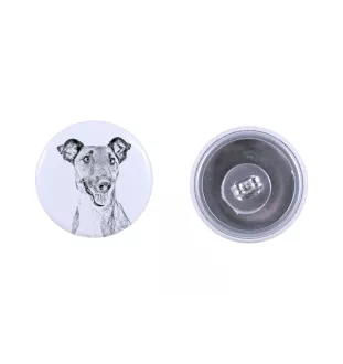 Fox-terrier à poil lisse - boucles d'oreilles uniques avec un chien, votre animal de compagnie sur un porte-clés, marque propre Art-Dog