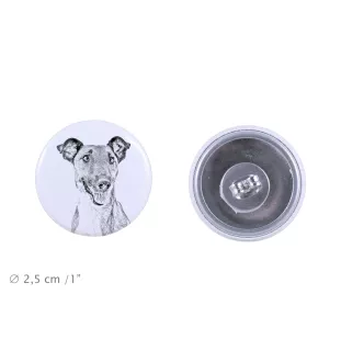 Fox-terrier à poil lisse - boucles d'oreilles uniques avec un chien, votre animal de compagnie sur un porte-clés, marque propre Art-Dog