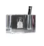 Épagneul français - Porte-stylos, organiseur en cristal avec photo de chien, décoration de bureau unique par la marque Art-Dog