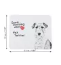 Fox-terrier à poil dur - tapis de souris personnalisé avec impression, tapis de souris personnalisé avec chien, accessoire unique pour employé de bureau de la marque Art-Dog