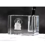 Épagneul français - Porte-stylos, organiseur en cristal avec photo de chien, décoration de bureau unique par la marque Art-Dog