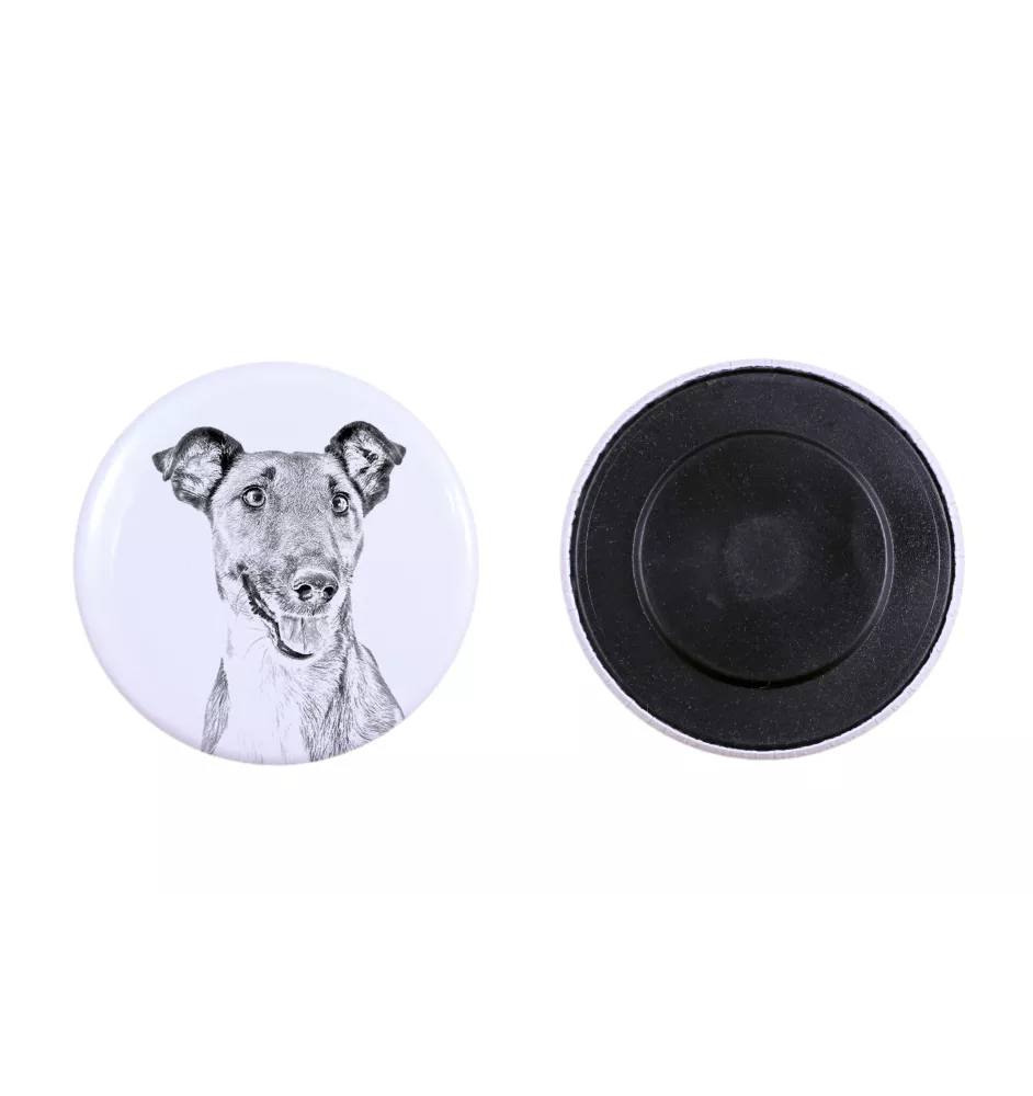 Fox Terrier Smooth - magnet with a dog's pupil, exceptionally light, strong magnet, handmade product by the Art-Dog brand