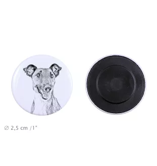 Fox Terrier Smooth - magnet with a dog's pupil, exceptionally light, strong magnet, handmade product by the Art-Dog brand