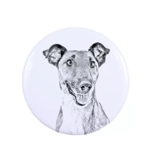 Fox Terrier Smooth - magnet with a dog's pupil, exceptionally light, strong magnet, handmade product by the Art-Dog brand