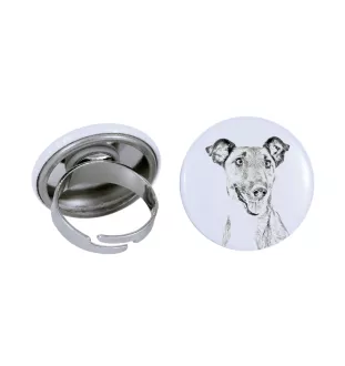 Fox-terrier à poil lisse - bijoux pour femmes avec l'image d'un chien, produit fait à la main, possibilité d'ajouter sa propre photo, marque Art-Dog